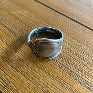Sterling Silver Spoon Ring (adjustable). Cricket Jones Jewelry